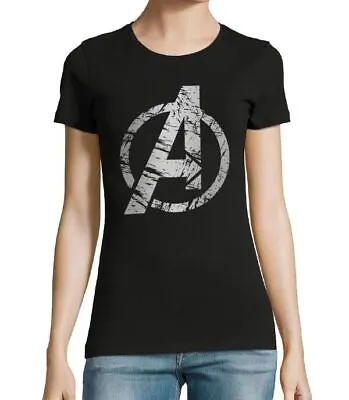 Buy Marvel Avengers Assemble, Infinity War, Ultron Inspired Distressed Womens Tshirt • 19.99£