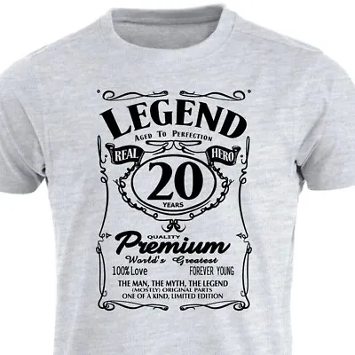 Buy 20th Birthday Gifts For Him Men 20 Years Funny TShirt Mens Birthday TShirt Tee • 21.39£