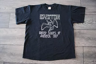 Buy Vintage 2000 Led Zeppelin United States Rock Band Tee T Shirt Men's Size Large • 28.41£