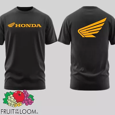 Buy Mens Honda Motorcycle T Shirt Orange Logo Biker Lover Gift Motorbike Shirt Car • 13.99£