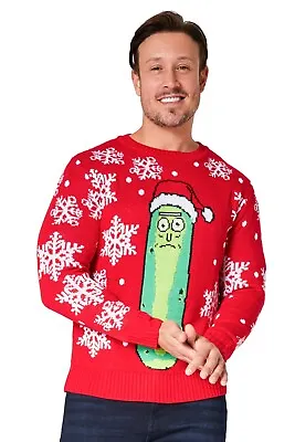 Buy Rick & Morty Mens Christmas Jumper Crew Neck Long Sleeves Sweater Warm Top • 26.49£