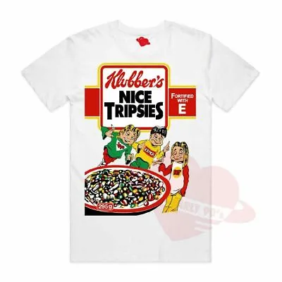Buy Klubbers Nice Tripsies T-shirt Fantazia Early 90s Rave Flyer Short Sleeve 92 Tee • 21.95£