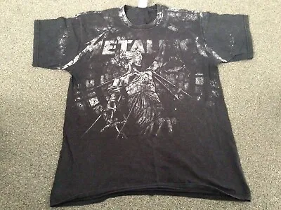 Buy Metallica “And Justice For All” Heavy Metal Rock AOP Band T Shirt Adult Size L • 35£