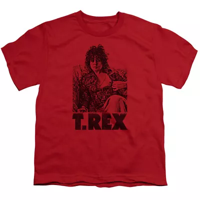 Buy T Rex Lounging Kids Youth T Shirt Licensed Music Rock Band Tee Red • 13.81£