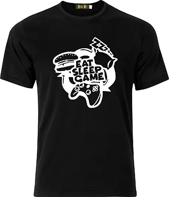 Buy Eat Sleep Game Xmas Present Funny Humour Cotton T Shirt • 9.99£