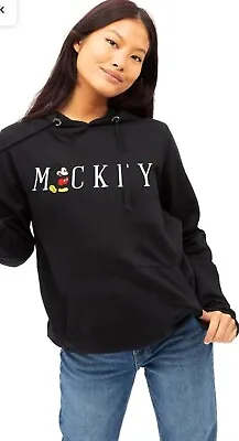 Buy Mickey Disney - Mickey Multi Title Emb - Ladies Pullover Hoodie Size XL NEW • 26.99£