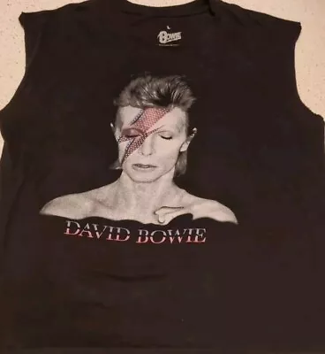 Buy David Bowie Sleeveless T-Shirt - Size Large 22  P2P  • 9.99£