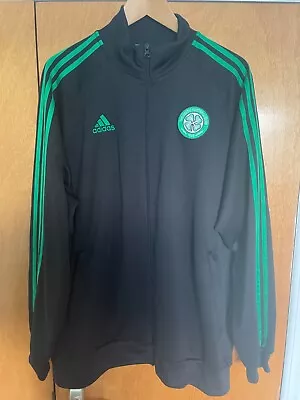 Buy Celtic Adidas Football Track Top Full-zip Black XXL 2XL • 19£