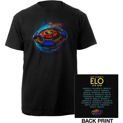 Buy Official Electric Light Orchestra ELO Tour Logo Mens Black T Shirt ELO Tee • 14.50£