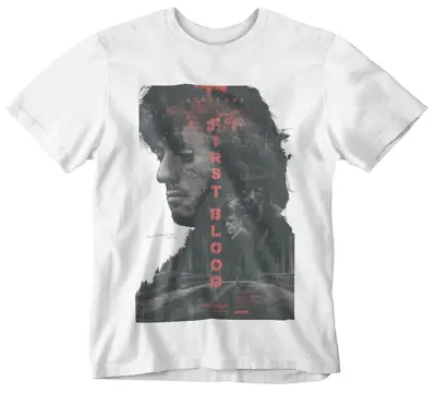 Buy First Blood T-shirt Rambo Sly Movie Poster Retro 80s 90s Yolo Tumblr Action Hero • 5.99£