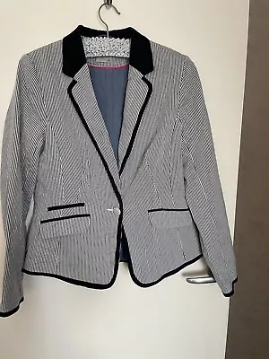 Buy Ladies Size 12 Blue Striped Jacket By Tu • 3£