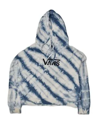 Buy VANS Womens Graphic Hoodie Jumper UK 14 Medium Blue Tie Dye Cotton XW03 • 13.09£