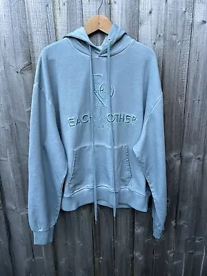 Buy Each X Other Embroidered Hoodie Pigment Dyed Sky Blue Size Large Brand New Tags • 85£