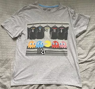 Buy PAC-MAN T-Shirt Grey Unisex Size S (Fits As Size Medium) • 4£