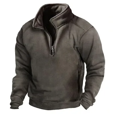 Buy Men Fleece Warm Tactical Sweatshirt Hoodie Jumper Tops Pullover Casual Warm / • 22.90£
