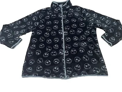 Buy Disney Nightmare Before Christmas Jack Skellington Fleece Zip Up Jacket Size XL • 23.75£
