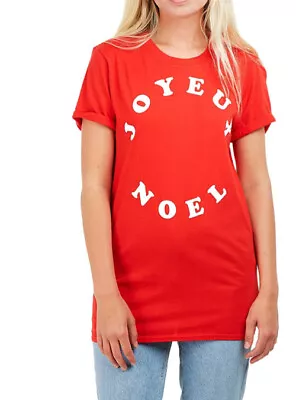 Buy Game On Womens Red Joyeux Noel T Shirt Size XLarge • 5.50£