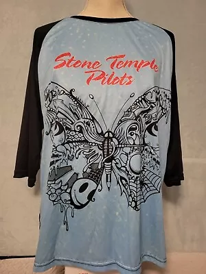 Buy Stone Temple Pilots Polyester Graphic Print 3/4 Sleeve Shirt Women's XL • 11.20£
