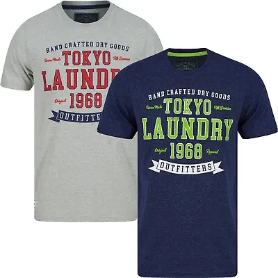 Buy Men's Tokyo Laundry Crew Neck Short Sleeve T Shirt Cotton Casual Summer Top • 11.95£