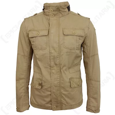 Buy Brandit Britannia Jacket - Coyote - Coat Khaki Military Hood Top All Sizes New • 66.95£