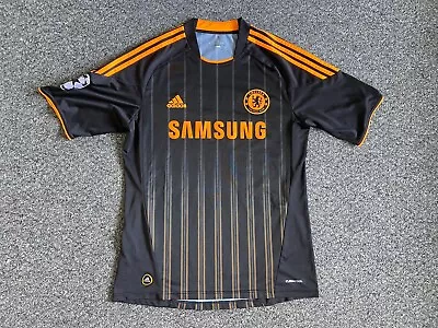 Buy Adidas Chelsea Football Club Samsung Black Orange Soccer 2010 T-shirt Jersey  M • 12£