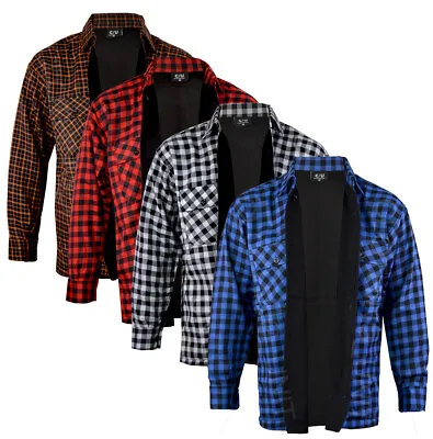 Buy Mens Collared Thermal Fleece Lined Shirt Lumberjack Work Jacket Check M-2XL • 15.99£