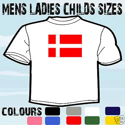 Buy Denmark Danish Flag Emblem T-shirt All Sizes  • 9.73£