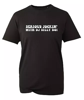 Buy Serious Jock T Shirt DJ Silly Boi Steve Wright Boy Black White Design Size 3XL • 3.95£
