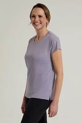 Buy Mountain Warehouse Womens Double Layer T-Shirt Ladies Lightweight Stretchy Tee • 24.99£