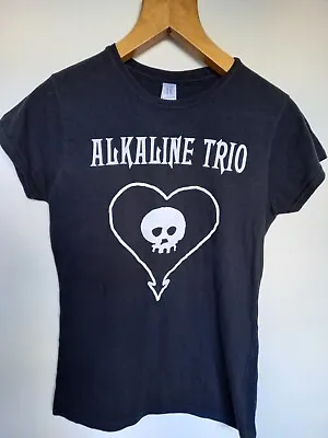 Buy Alkaline Trio Ladies T-shirt Skinny Medium Gildan Black • 7£