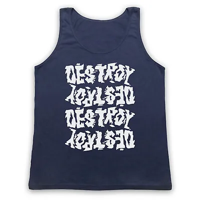 Buy Destroy Punk Rock Music Anarchy Anti Establishment Unisex Tank Top Vest • 19.99£