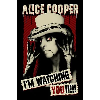 Buy ALICE COOPER I'm Watching You TEXTILE POSTER Official Merch PREMIUM Fabric FLAG • 14.99£