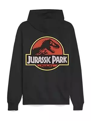 Buy Jurassic Park Logo Black Hooded Sweatshirt - Cotton Mix By Recovered • 39.99£
