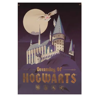 Buy Harry Potter XL Fabric Wall Banner Hogwarts 85cm X 125cm Official Licensed Merch • 18£