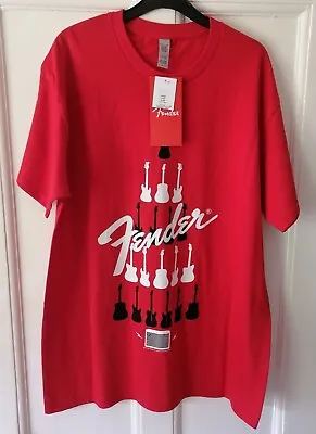 Buy Fender T Shirt Large Red Offical Merchandise New With Tags • 15£