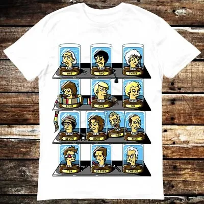 Buy Doctor Who Simpsons Tv Show Parody Thirteen Doctors List T Shirt 6139 • 6.99£