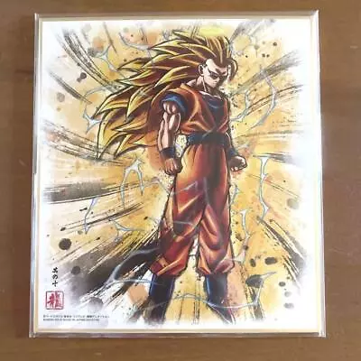 Buy Dragon Ball Son Goku Super Saiyan 3 Colored Paper ART Bandai Anime Goods Japan • 14.78£