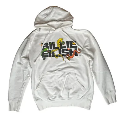 Buy Billie Eilish 2019 Concert Tour Lash Music Merch White Graphic Hoodie Size Small • 36.85£