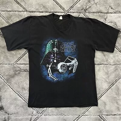 Buy Vintage 1995 Star Wars Darth Vader T Shirt - Size Large 90s Movie Promo Tee Film • 49.95£