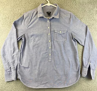 Buy J Crew Button Up Shirt Cotton Size S Small Blue Womens / 82-58 • 21.69£