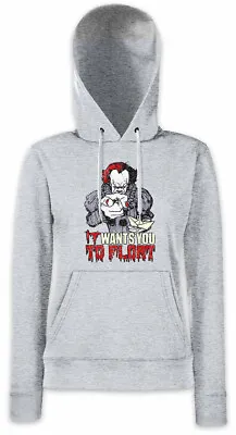 Buy IT WANTS YOU TO FLOAT Women Hoodie Sweatshirt Clown Pennywise Stephen It King • 40.79£