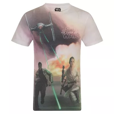 Buy Star Wars Mens T-Shirt Sublimation Kylo Ren Finn Rey OFFICIAL Gift • 4.99£