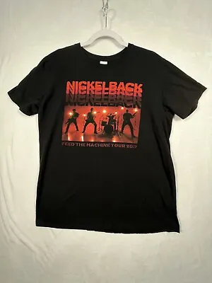 Buy Nickelback 2017 Shirt Womens L Feed The Machine Black Double Sided • 16.90£