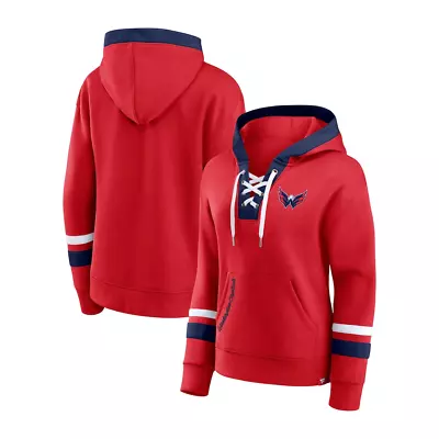 Buy Washington Capitals NHL Hoodie (Size S) Women's Lace Up Logo Hood - New • 29.99£