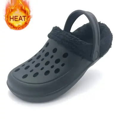 Buy Trendy Plush Line Clogs Shoes For Men Slip On Hollow Slippers Design  4.5 7 8 10 • 31.15£