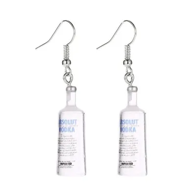 Buy Ladies Vodka Bottle Earrings Novelty Funny Jewellery -FREE Gift Bag Included-UK • 3.66£