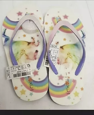 Buy Unicorn Rainbow Flip Flop Slippers Size UK 5 EUR 38 / UK 4 EUR 36 • 6£
