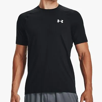 Buy Under Armour Mens T Shirt Logo Printed Shirt Crew Neck Short Sleeve Running Top • 12.99£