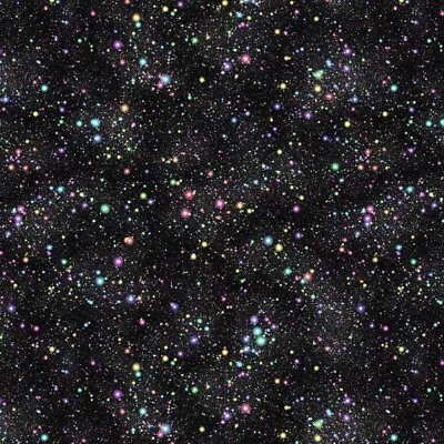 Buy 100% Cotton Digital Fabric Mini Galaxy Space Star Universe Crafty 140cm Wide • 4.25£