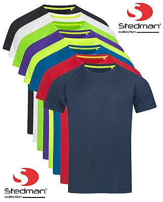 Buy Mens ACTIVE-DRY Breathable Polyester Sports Athletic Raglan T-Shirt Tshirt • 10.99£